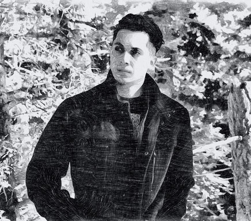 photo taken in the wilderness edited with a sketch filter